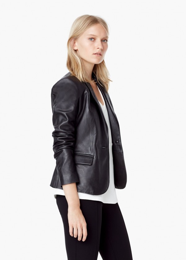 Mango Leather Jacket