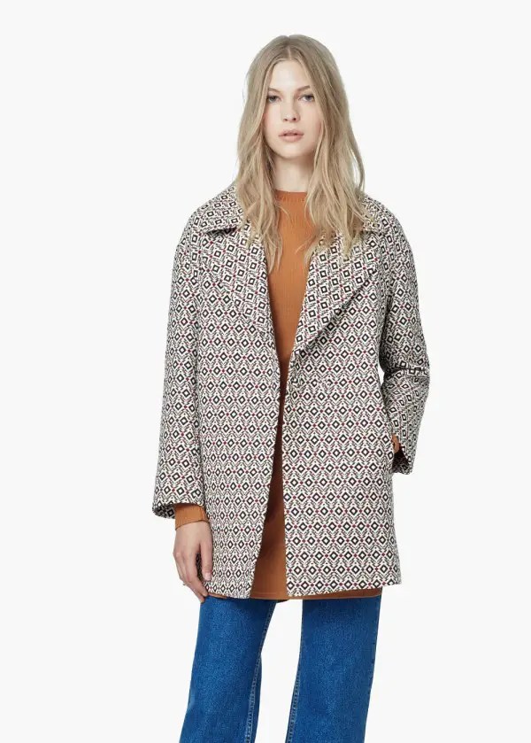 Mango Mosaic Coat